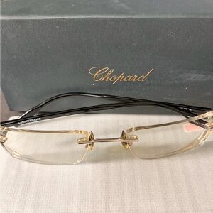 Chopard Eyeglasses with Black and Gold Accents